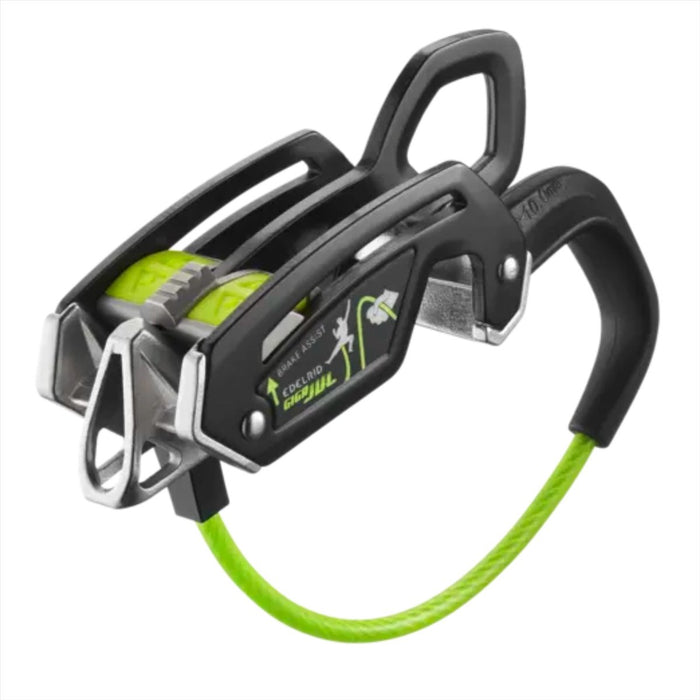 Dispositivo de aseguramiento Edelrid GIGA JUL Modo 2 en 1 Compatibilidad con cuerda de 8,5-10,5 mm - GoMilitar