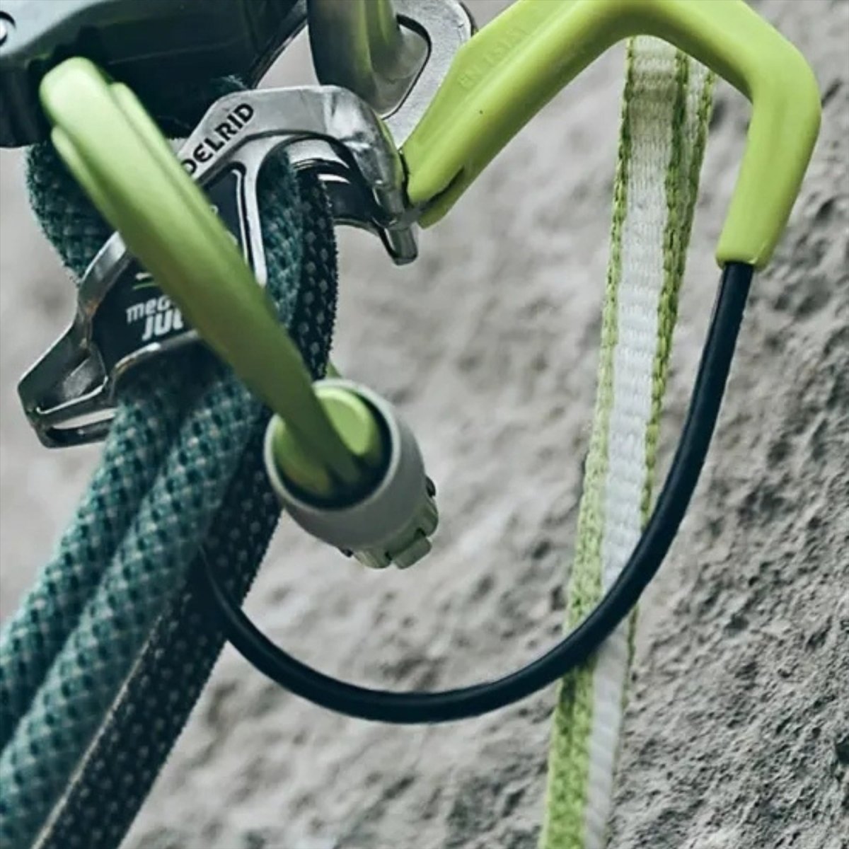 Dispositivo de aseguramiento Edelrid Mega Jul Frenado asistido por tubo automático Escalada Rappel
