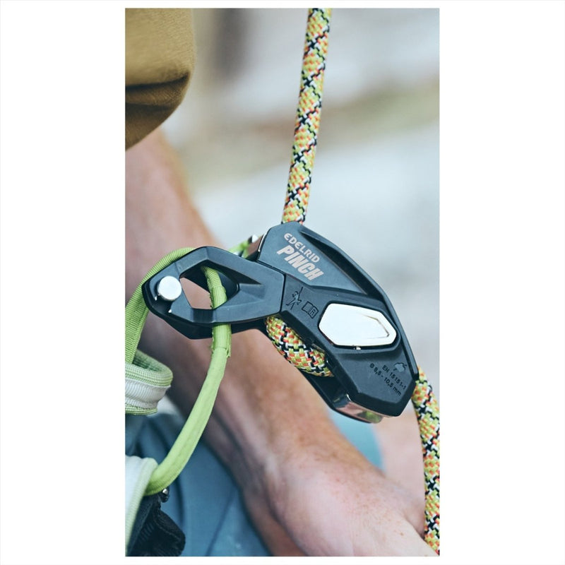 EDELRID Pinch Pinch Sellado Braking Bajado Dispositivo de reducción de control Verde Verde