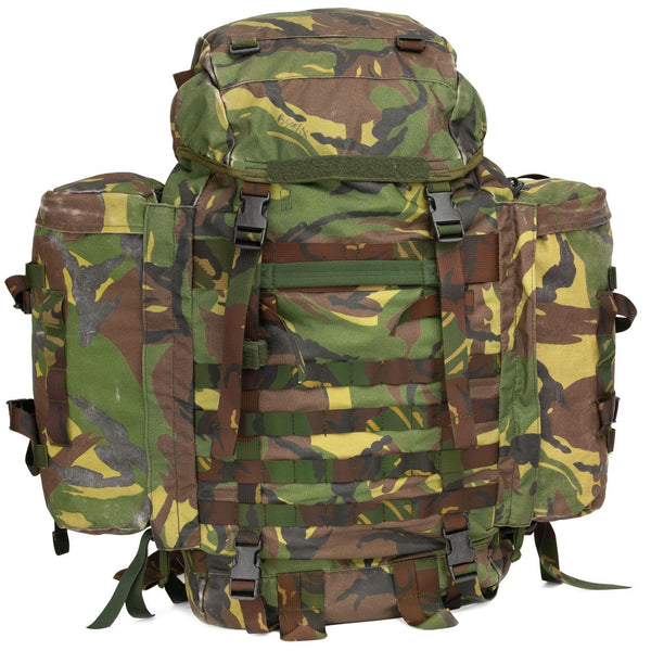 Genuine holandés mochila del ejército DPM Combate de bosque mochila 60L Tactical Daypack