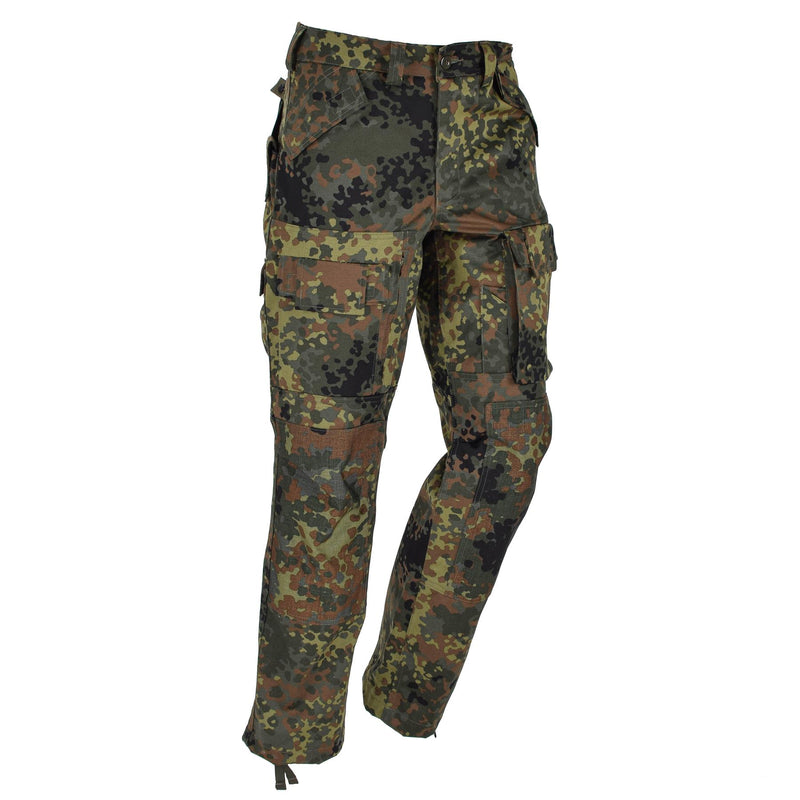 Pantalones tácticos del ejército Leo Kohler Flecktarn CAMO FORDE CARGO CAMPO DE CARGE