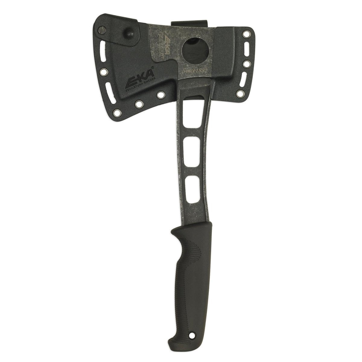 Marca EKA EKA HatchBlade W1 Hand Axe Ligero negro G10 Mango 12C27 Acero
