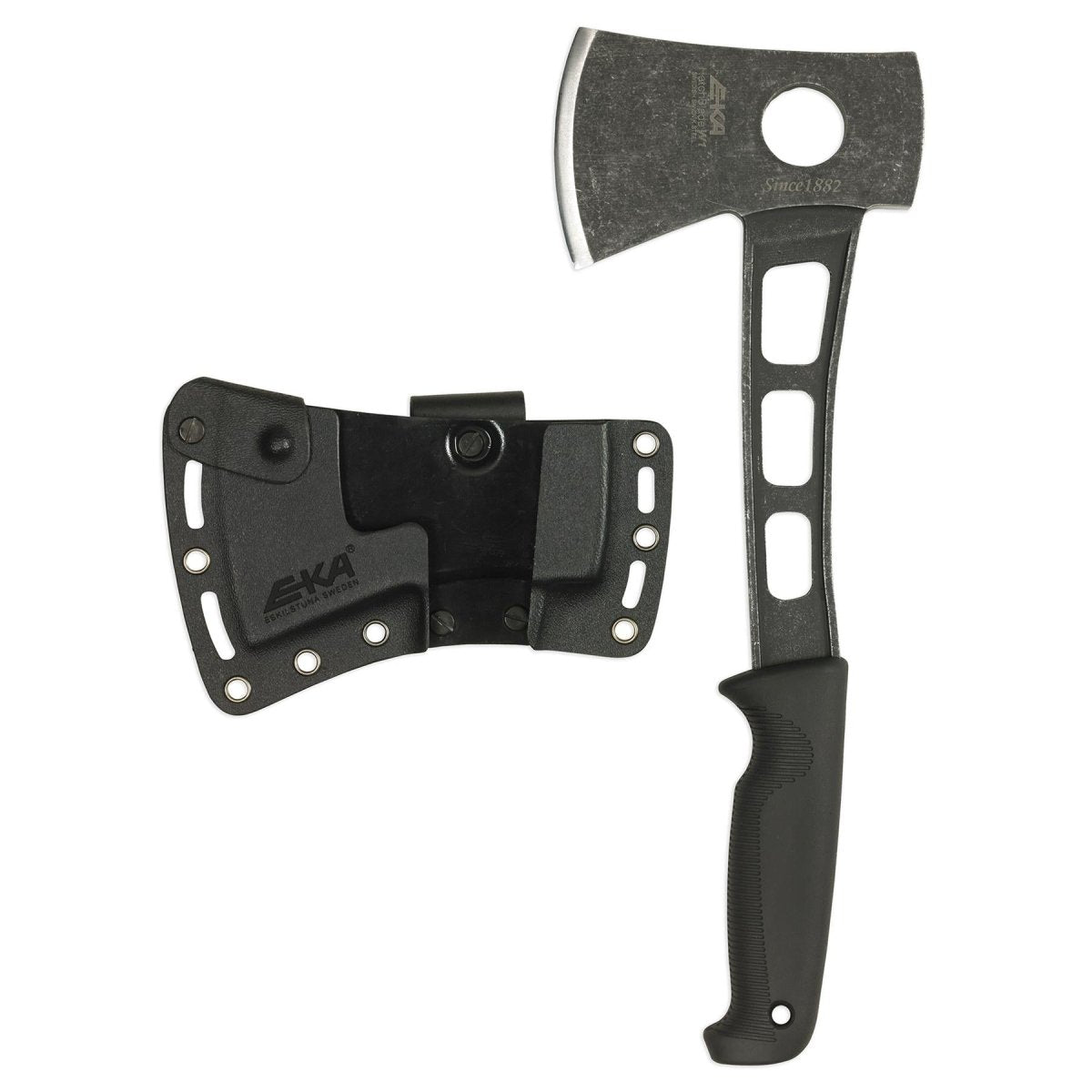 Marca EKA EKA HatchBlade W1 Hand Axe Ligero negro G10 Mango 12C27 Acero