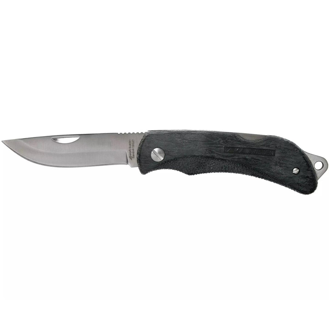 EKA Brand Swede 8 navaja de bolsillo plegable drop point 57-59 HRC mango Proflex de acero