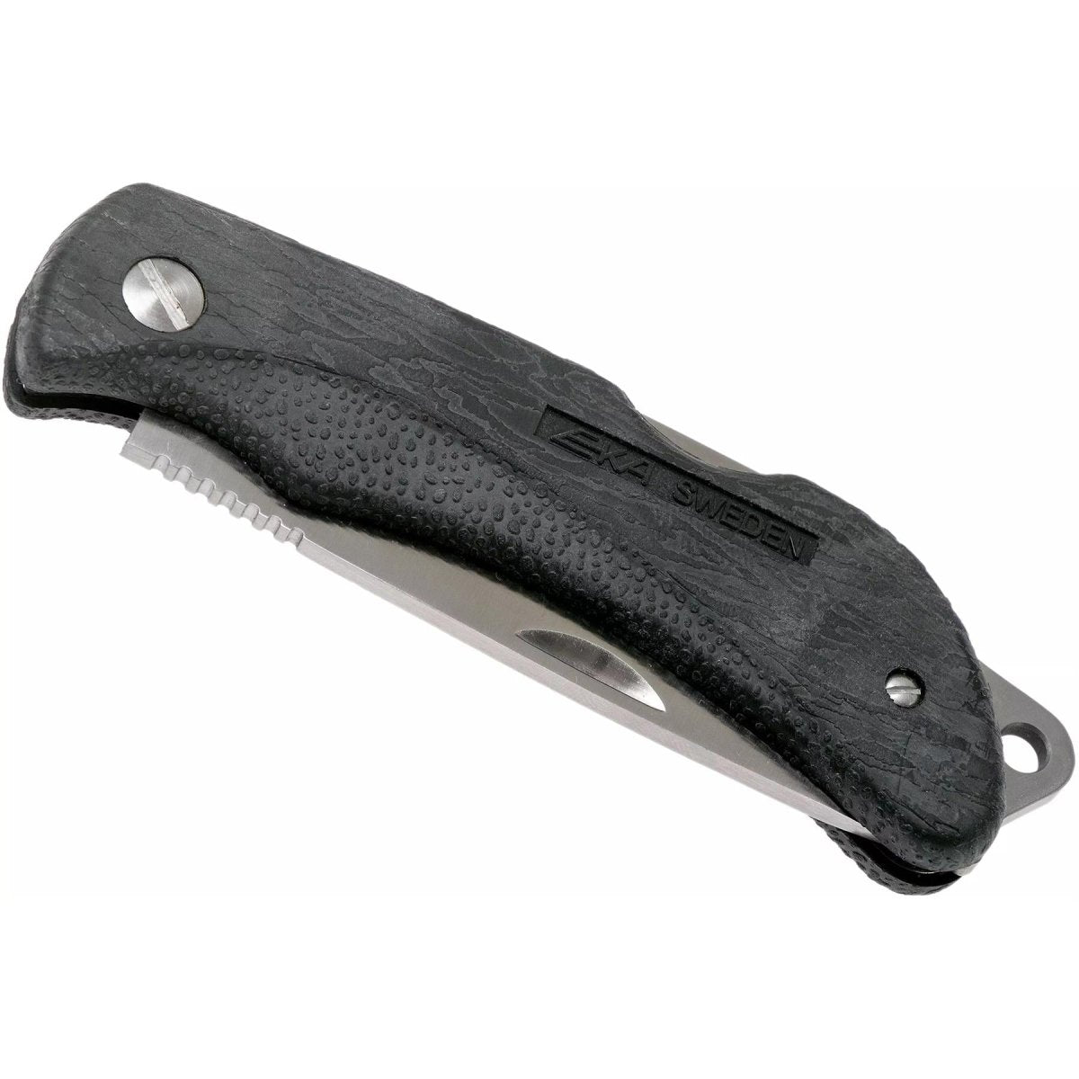 EKA Brand Swede 8 navaja de bolsillo plegable drop point 57-59 HRC mango Proflex de acero