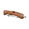 Navaja plegable EKA Brand Swede 9, acero inoxidable 57 HRC, mango de madera