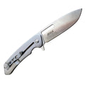 EKA Marca Swedish Classic 8 navaja de bolsillo mango de titanio hoja de acero inoxidable 57 HRC