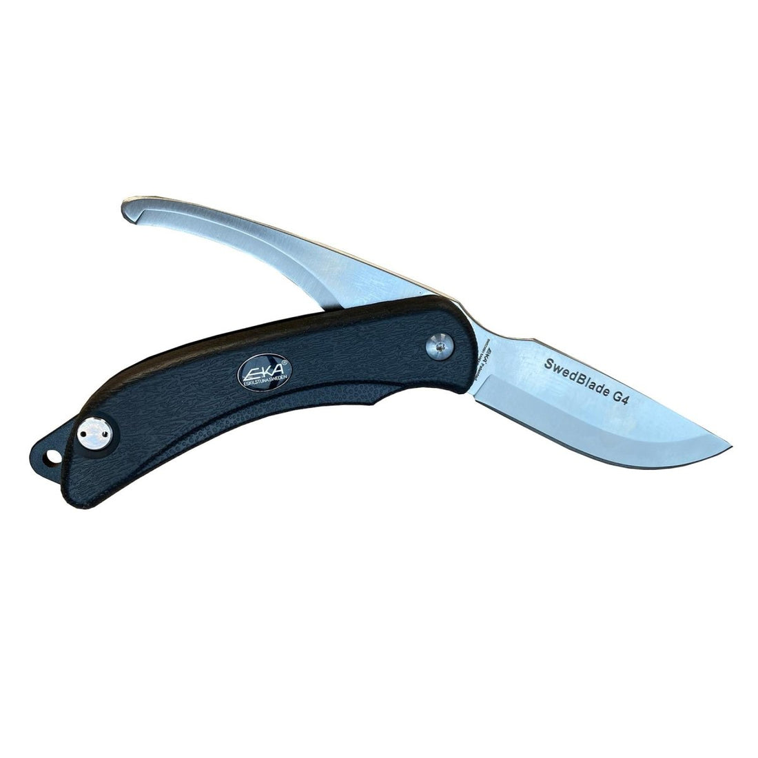 EKA Cuchillo sueco Swedblade Black Two-palla de dos palas Extrema Sharp Shark Acero inoxidable Herramienta