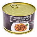 El ejército de raciones de emergencia de supervivencia de la supervivencia enlatada de carne húngara goulash 400g lata