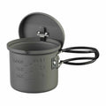 ESBIT POTA LIGERA 625 ml Camping Manija plegable de aluminio anodizado duro gris