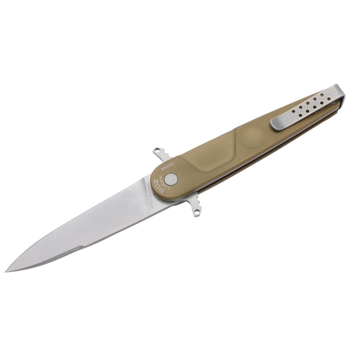 ExtremaRatio BD2 LUCKY DESERT Navaja Bohler N690 hoja de acero filo liso