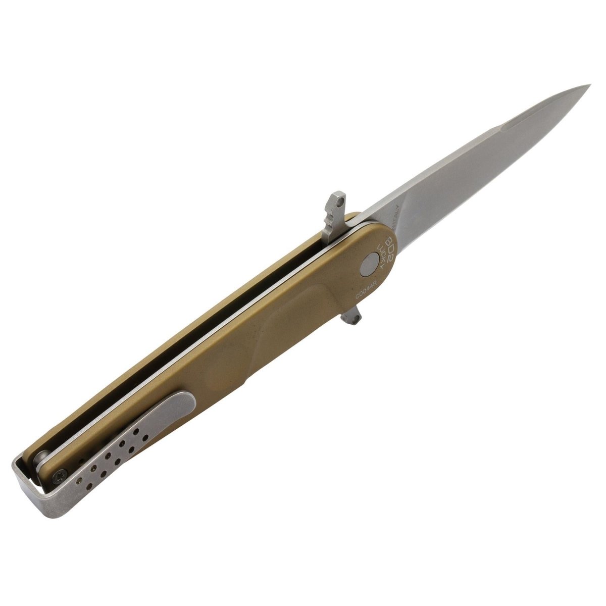 ExtremaRatio BD2 LUCKY DESERT Navaja Bohler N690 hoja de acero filo liso