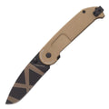 Cuchillo plegable táctico ExtremaRatio BF2 CD DESERT WARFARE N690 con cierre de doble forro