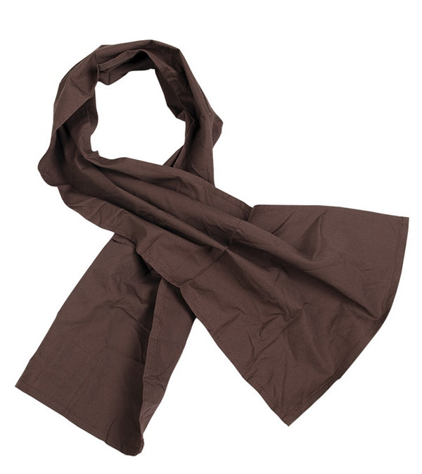Bufanda de algodón de bufanda militar holandesa original de 100x25cm bufandas del ejército marrón nuevo