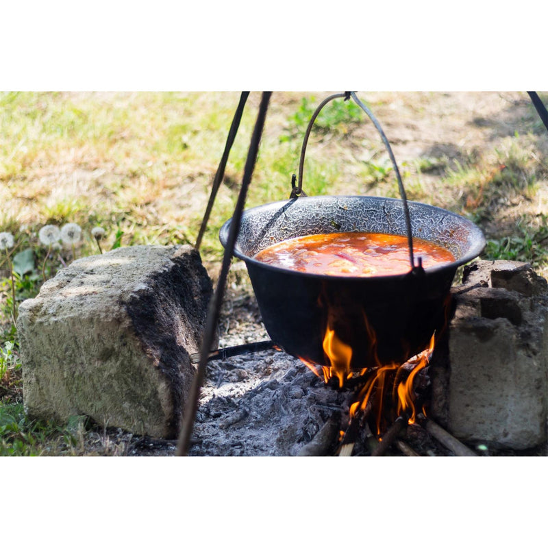 Horno holandés holandés esmaltado 6 litros al aire libre Camping Fire Coking Potpot