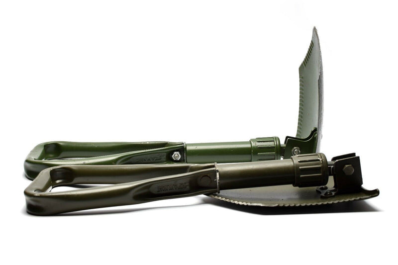 Chovela de plegado del ejército de BW alemán original. Survival Spade verde al aire libre