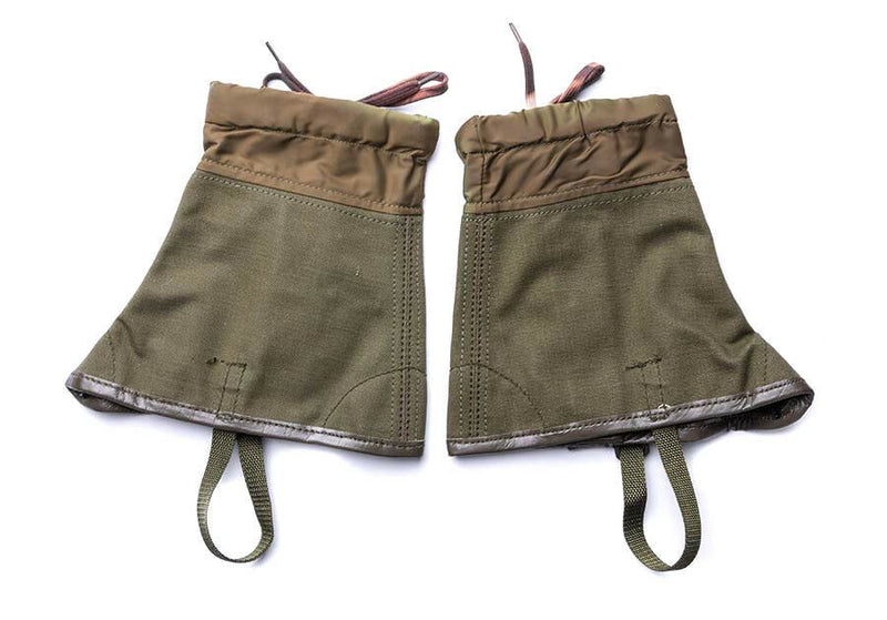 Gaiters del ejército italiano genuino lienzo od ultive senderismo excedente militar M70 combate