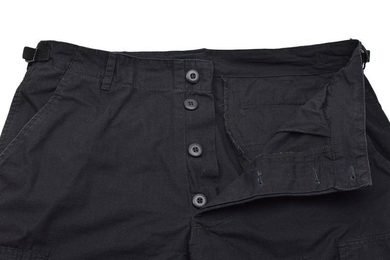 MIL-TEC Brand Militar Militar de EE. UU. Black Prewashed Lightweight Bermudas Shorts