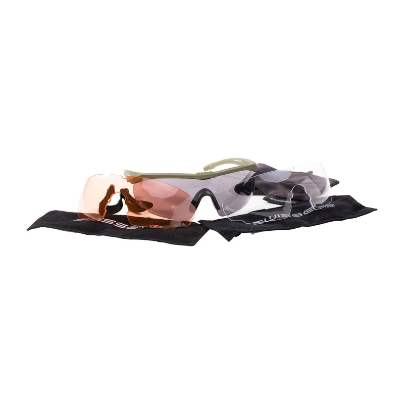 Gafas de seguridad ocular suizo protección ultravioleta de ángulo ajustable gafas oliva