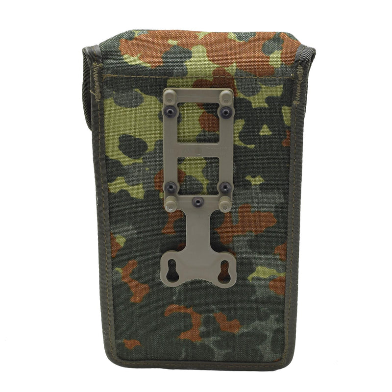 Original alemán Military BW Magazine Pouch MP2 Small Flecktarn Camo Cordura Nuevo
