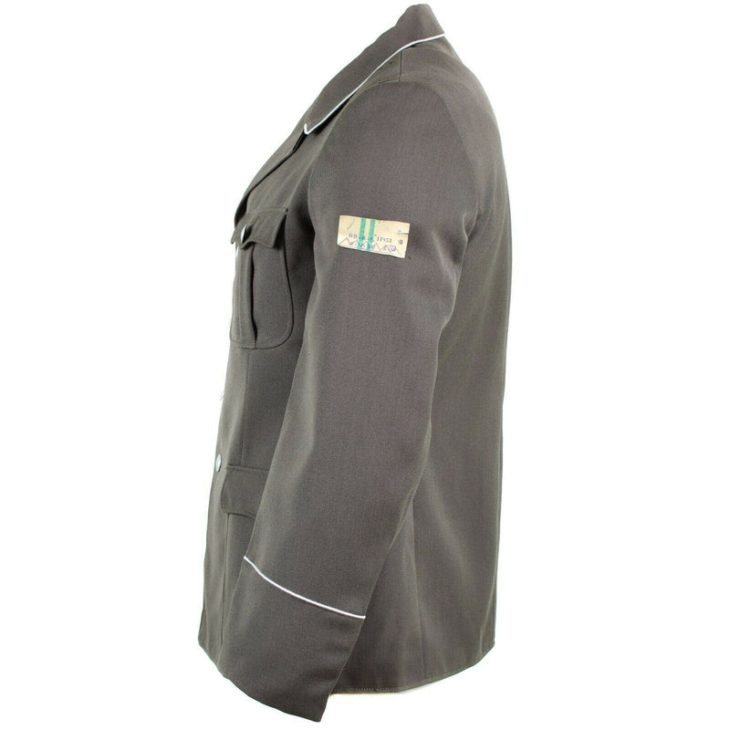 Chaqueta de vestimenta del ejército de NVA alemán original oficio de uniforme formal gris militar nuevo