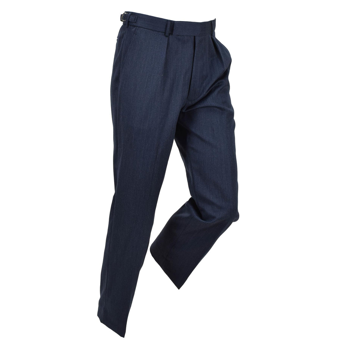 Pantalón de vestir original militar británico número 1, formal, sin bolsillos, azul