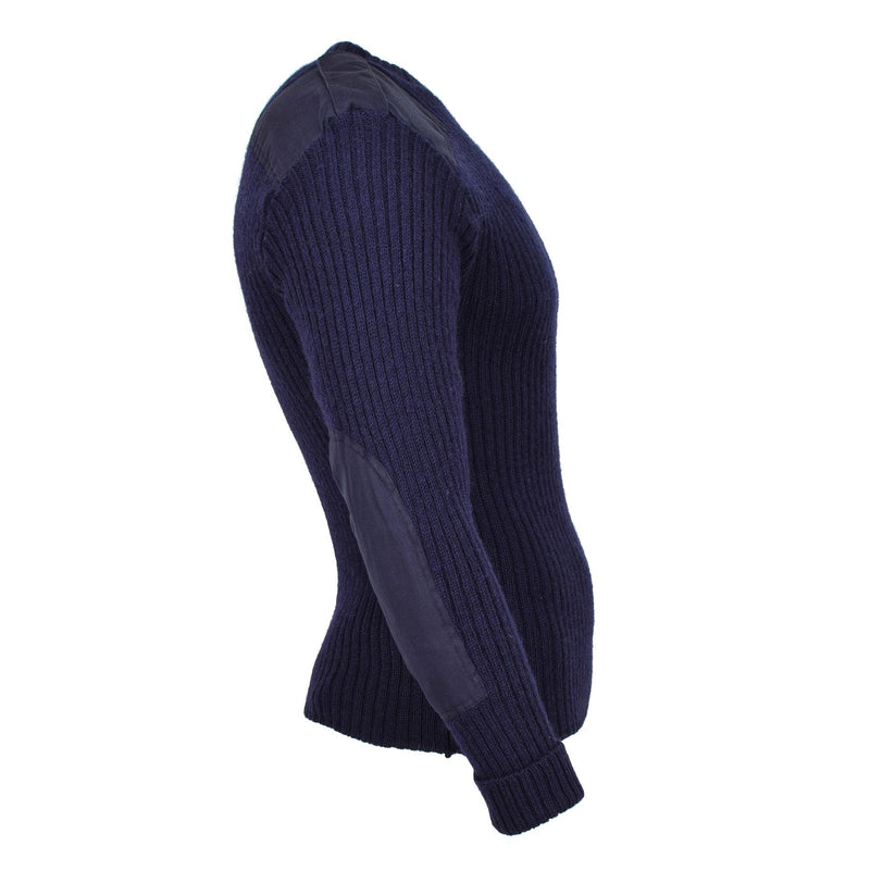 Genuino británico Militar Militar Blue Body Bodywarmer Wool Jumper Commando Commando