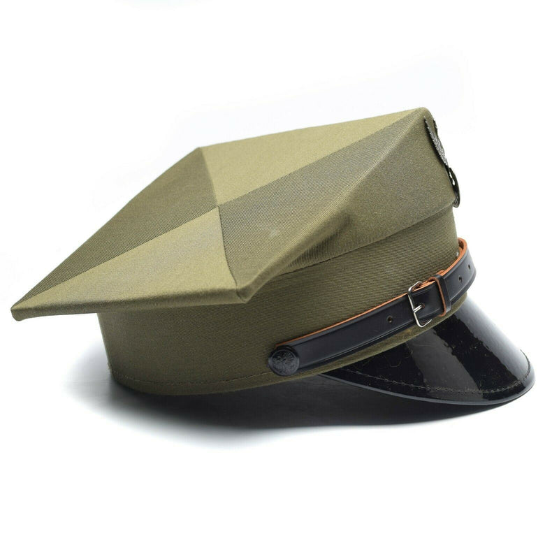 Genuino oficial de visor militar polaco Oficial del ejército de Polonia pico Cap Olive nuevo