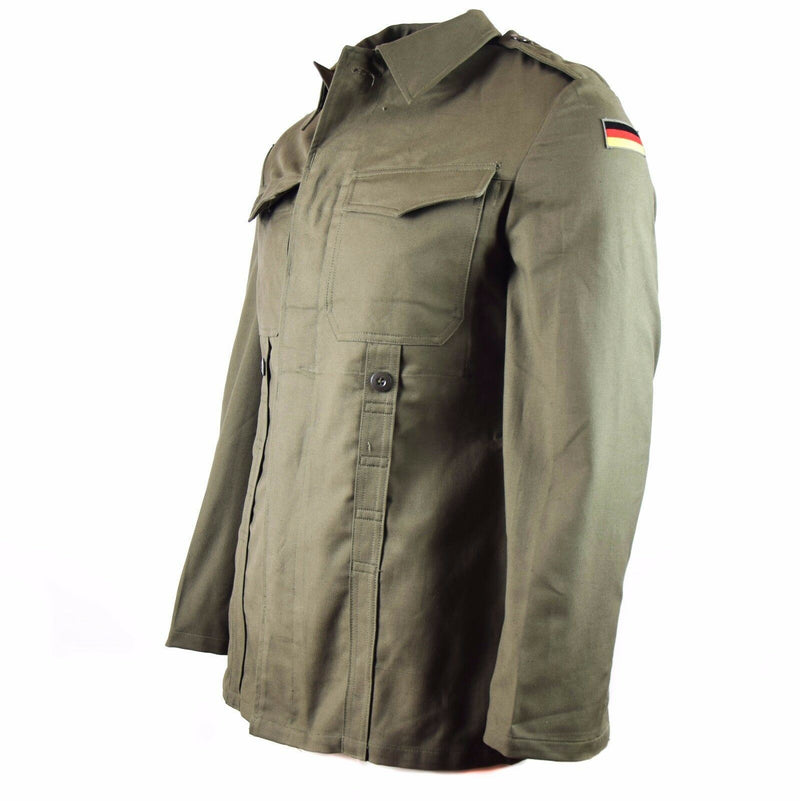 Chaqueta Moleskin del ejército alemán original. Chaqueta de oliva de campo de BW Ejército Vintage
