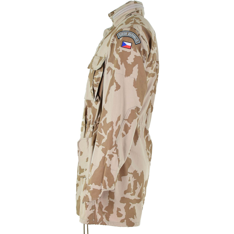 Chaqueta parka a prueba de viento original del ejército checo bdu desert camo excedente militar nuevo