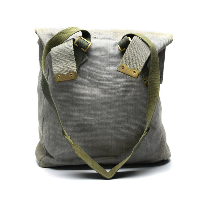 Ejército británico original M37 Haversack Canvas Pack Gris Bolso lateral grande