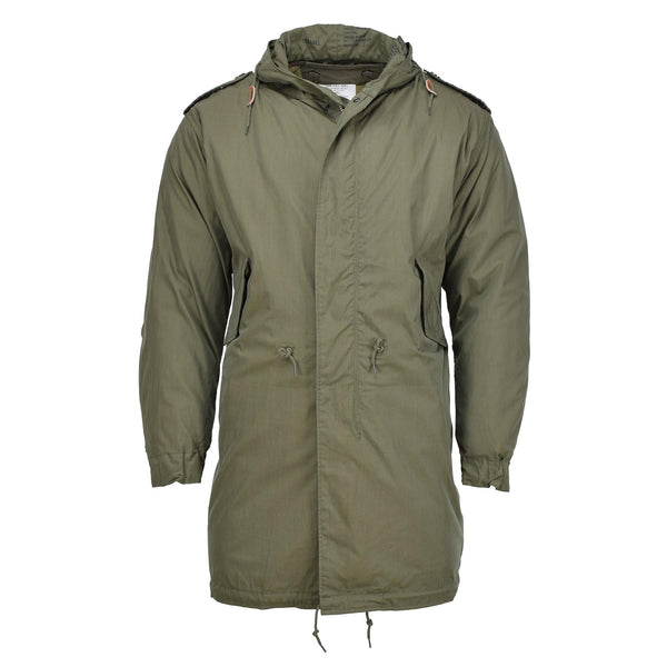 MIL-TEC Estilo militar de EE. UU. M51 Parka encapuchada Liner desmontable Olive New