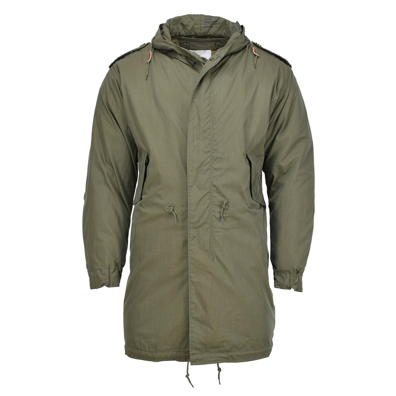 MIL-TEC Estilo militar de EE. UU. M51 Parka encapuchada Liner desmontable Olive New