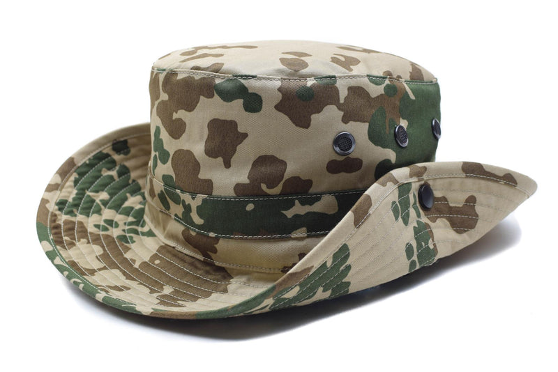 Ejército alemán original CAMO TROPICAL BOONIE Campo de campamento CAZA AUPARTA NUEVO