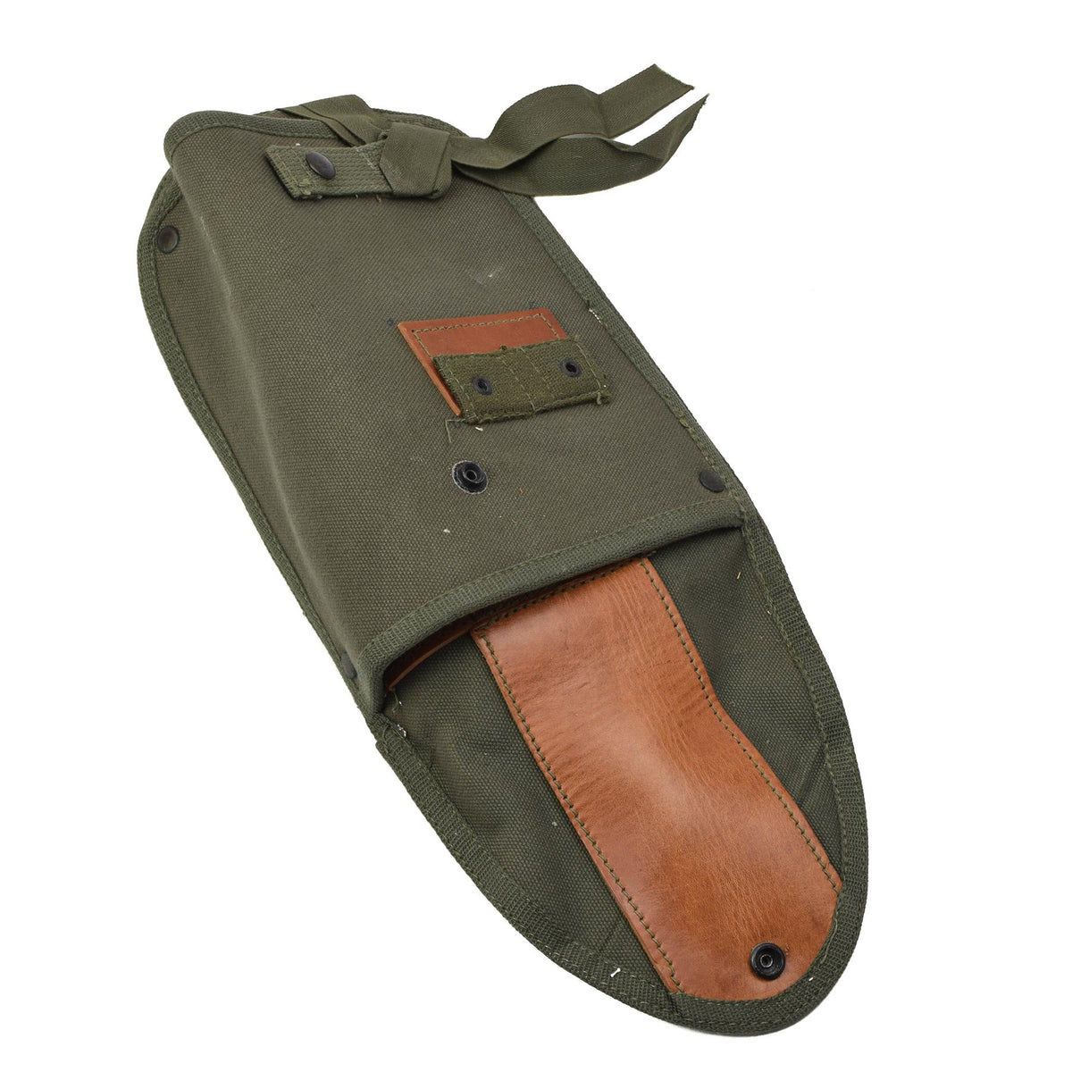 Funda para herramientas de atrincheramiento estilo M56 militar griego original de EE. UU., color oliva