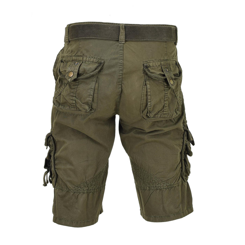 Mil-Tec Brand Alemania Militar Vintage Vintage Combate de combate de oliva prelavado