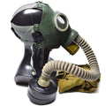 Máscara de gas GP-4 soviética original de la década de 1960 Kit de excedente militar vintage Caucho gris