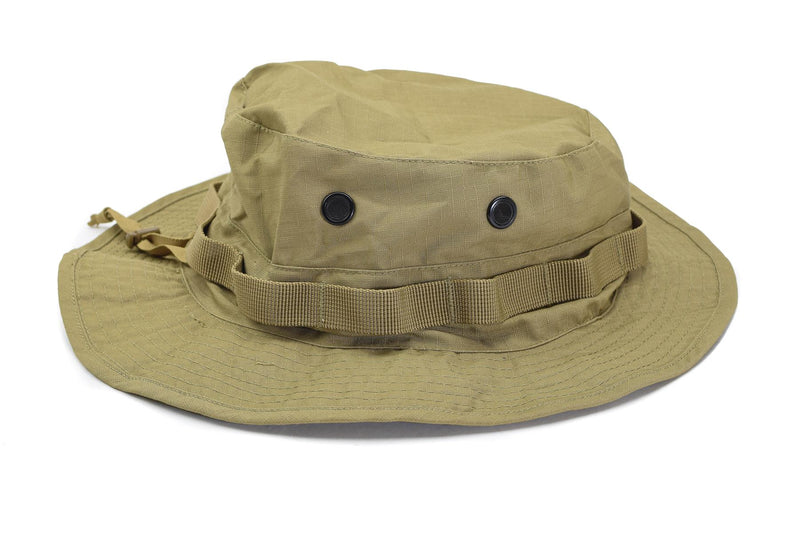 Mil-Tec Brand Military Style Coyote Boonie Hat Ripstop Ligera Camping Cap