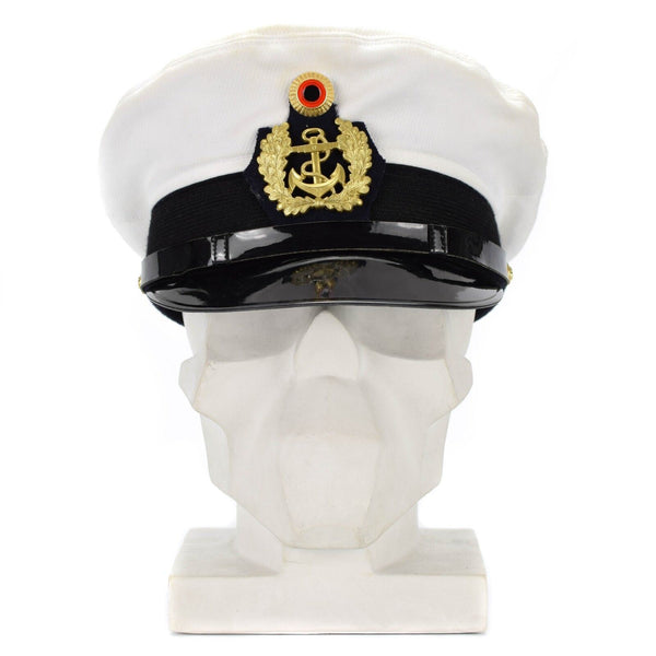 Oficiales del ejército alemán original de BW CAP CAP FORAGE DE VISIÓN HABE PIECHO ARMAJA NAVAL