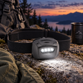Linterna frontal Princeton-Tec Quad Tactical MPLS multicolor 78 lúmenes IPX7 negra