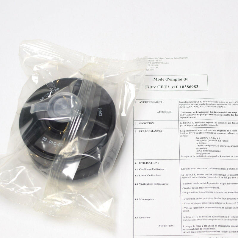 Máscara de gas rusa soviética PDF-7 Niño Conjunto completo Filtro de la OTAN CF F3 NBC 40 mm NUEVO