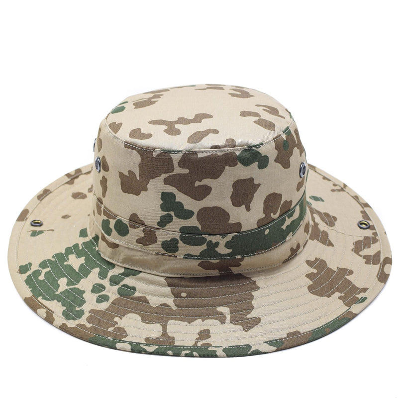 Ejército alemán original CAMO TROPICAL BOONIE Campo de campamento CAZA AUPARTA NUEVO