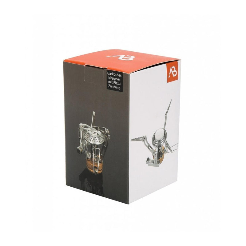A.Blochl Portable Camping Gas Quemador Estufa Piezo Piezo Ignition Titanium NUEVO