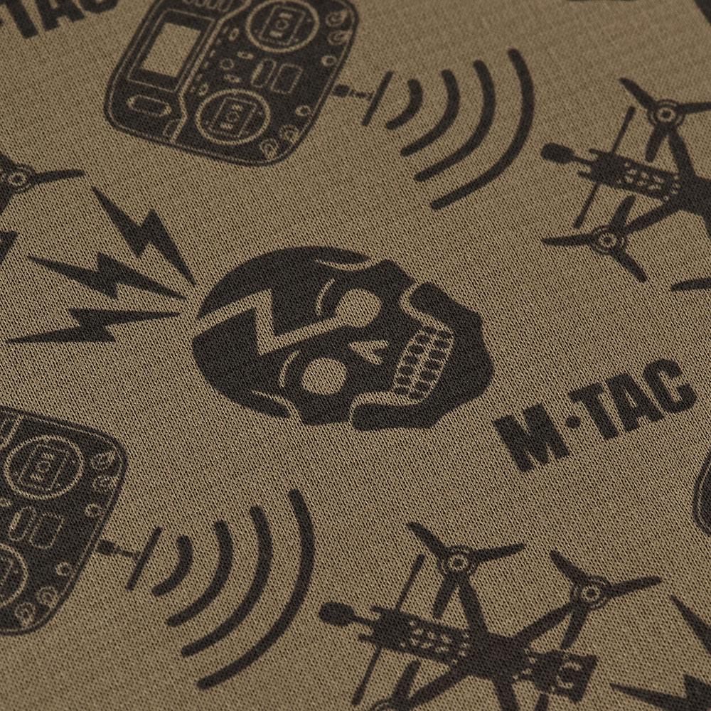 M-TAC Micropolar para el cuello Patrón de drones Bufanda táctica para exteriores Bronceado