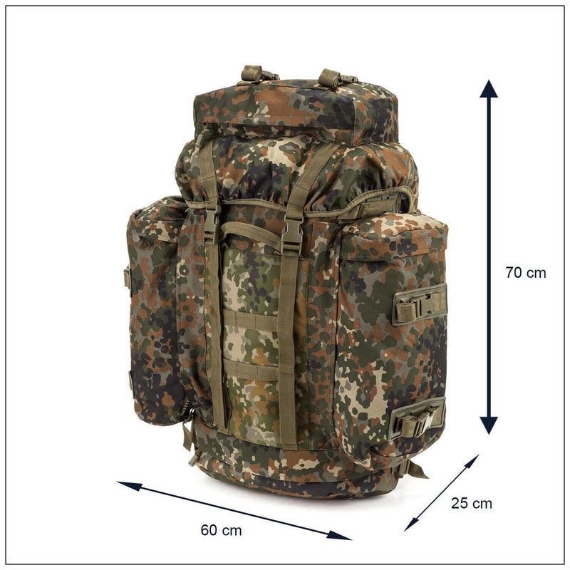 A.Blochl BW Mountain Trekking Rucksack Camping Gran mochila Flecktarn Camuflaje