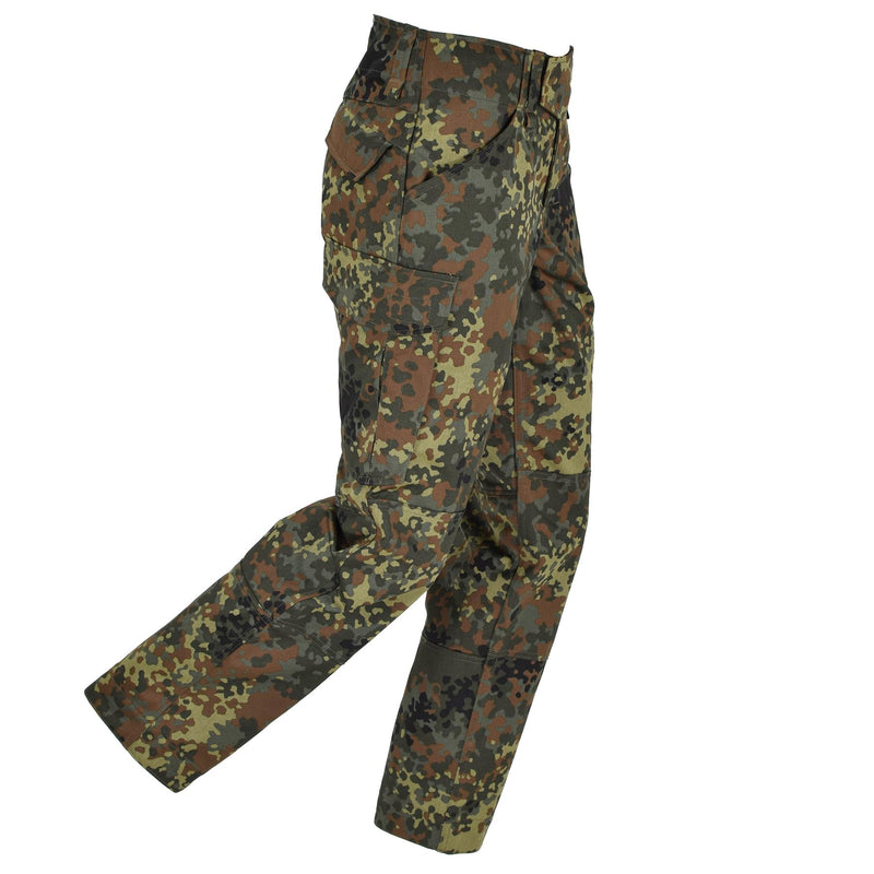 Leo Kohler Pantalones tácticos militares Explore Flecktarn CAMO BANDERES DE CINTURA Mayor