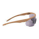 SWISS EYE military-grade safety goggles with adjustable temples, nylon frame, anti-scratch lenses, and UV protection.