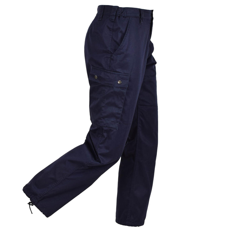 Pantalones de la policía militar francesa original Modelo F1 con pantalones de trabajo de cinturón ajustable