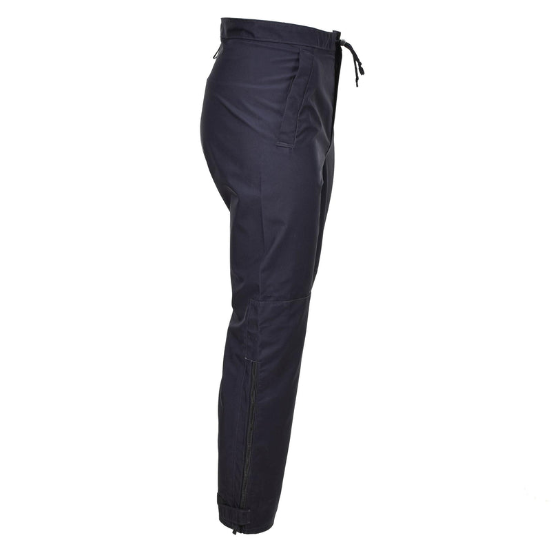 Pantalones genuinos de la policía británica Pantalones de clima húmedo impermeable al aire libre Azules