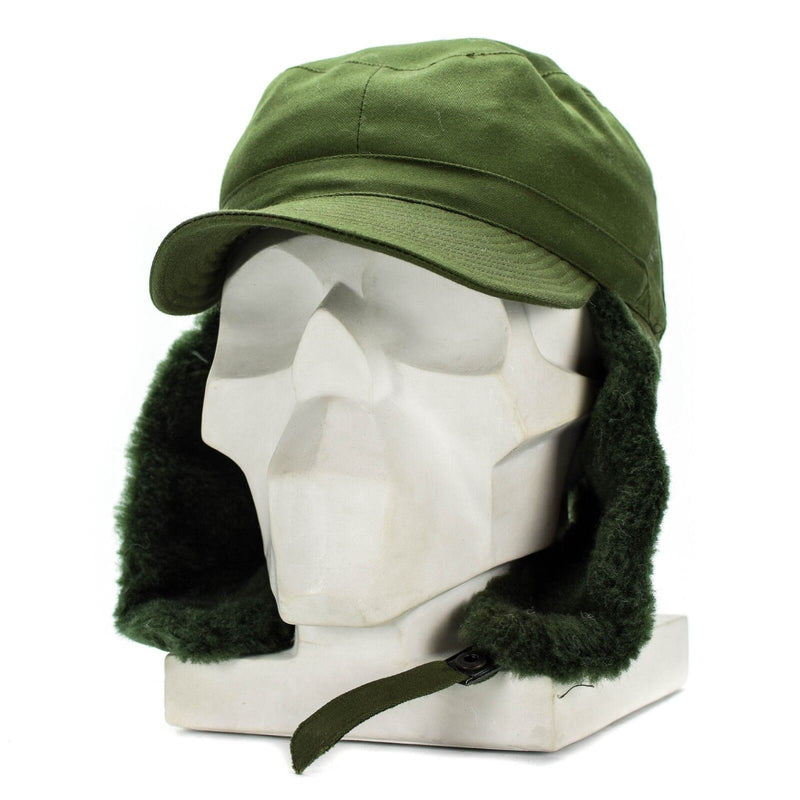 Original sueco del ejército militar de Suecia Invierno M59 Combate Campo Cape Hat Nuevo
